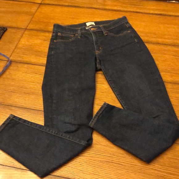 J. Crew 8” Toothpick Size 27 5 pocket jeans - Picture 1 of 11